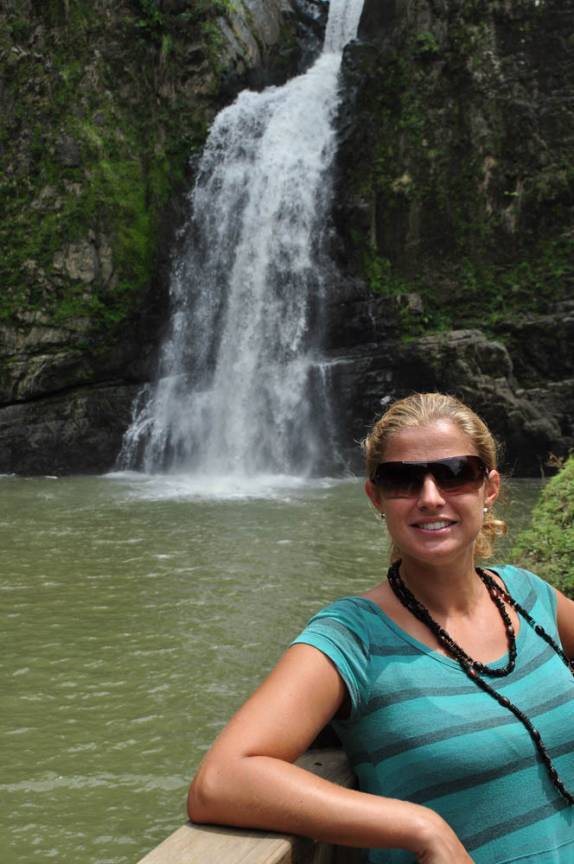 A cachoeira Jimenoa, em Jarabacoa, nas montanhas da República Dominicana